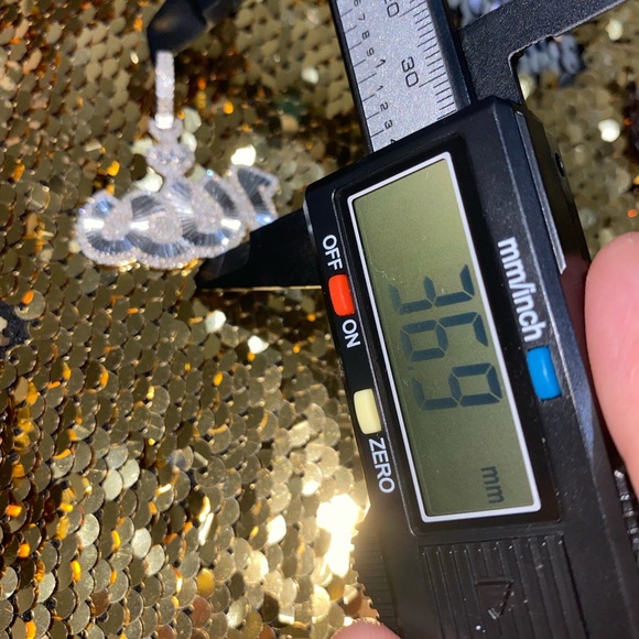 Real Diamond Allah pendant, Allah charm, NOT CZ NOT LAB MADE, Islamic Muslim Gem - Picture 5 of 6